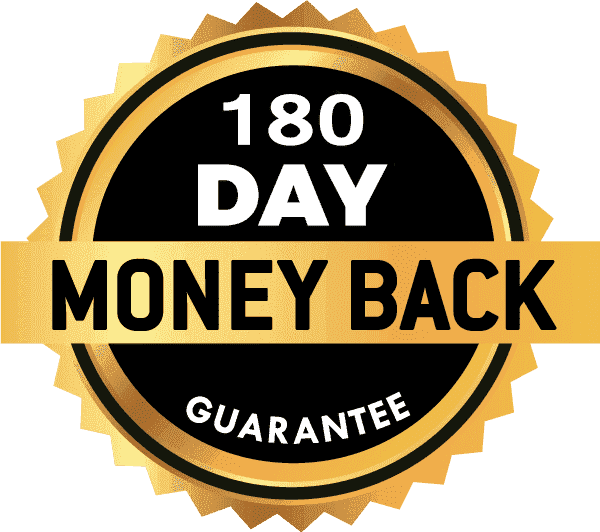 LeanBiome 180-Day Money-Back Guarantee LeanBiome 180-day money-back guarantee badge